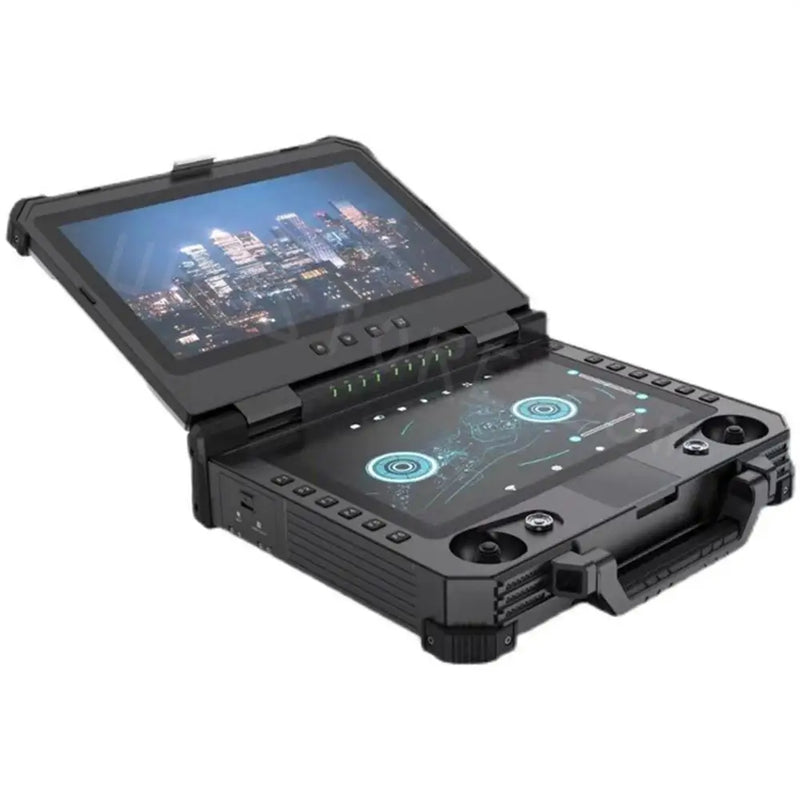 20KM GCS T40 Aviation Grade UAV FPV Ground Control Station 27CH With Highlight Dual Touch Screen Display ground control station