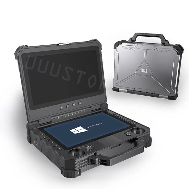 20KM GCS T40 Aviation Grade UAV FPV Ground Control Station 27CH With Highlight Dual Touch Screen Display ground control station