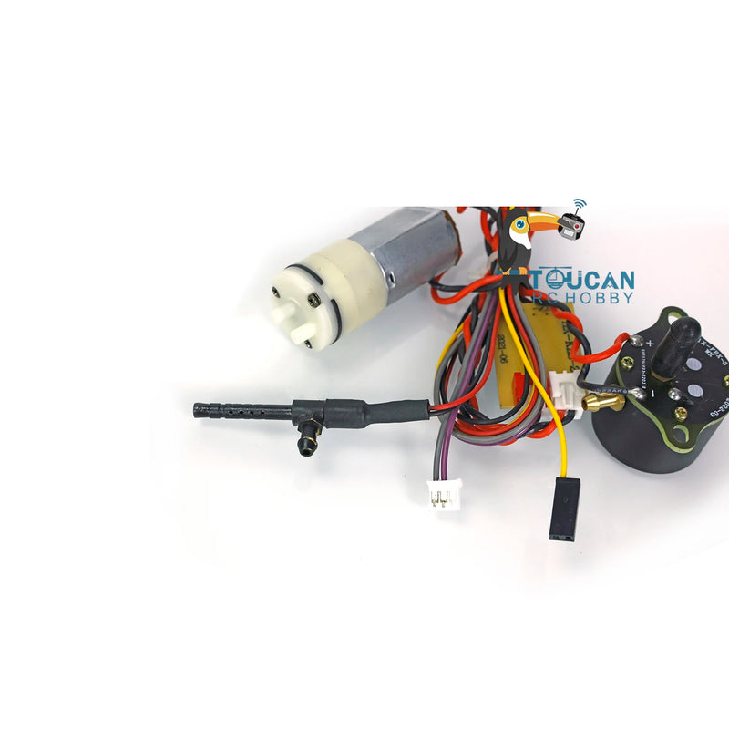 Metal Machine Gun Smoke Gearbox Unit Parts For Toys Heng Long 1/16 7.0 Remote Control Tank Model