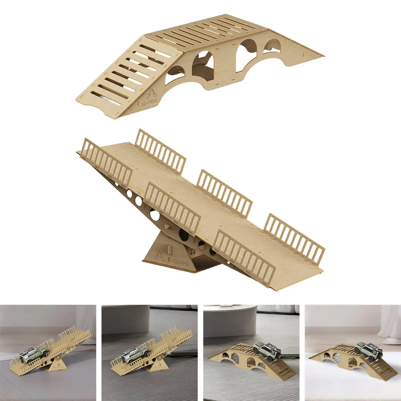 Bridge Obstacle/ Challenge Model Bridge Practicing Handling Skills for 1/18 1/24 Accessory