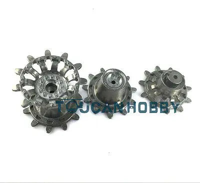 HENG LONG RC Tank 1/16 Challenger II 3908 Metal Tracks Sprockets Idler Wheels