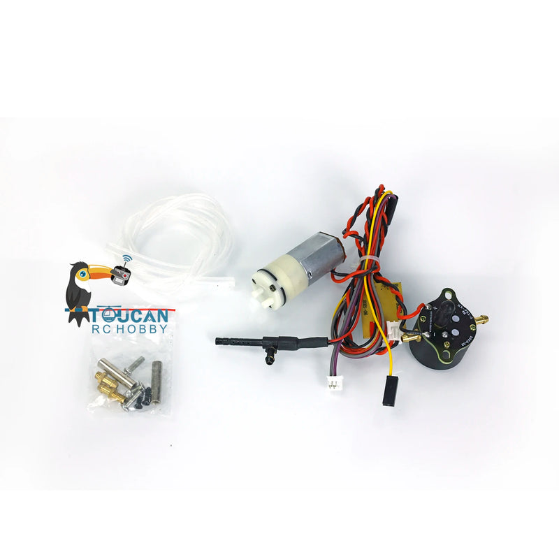 Metal Machine Gun Smoke Gearbox Unit Parts For Toys Heng Long 1/16 7.0 Remote Control Tank Model
